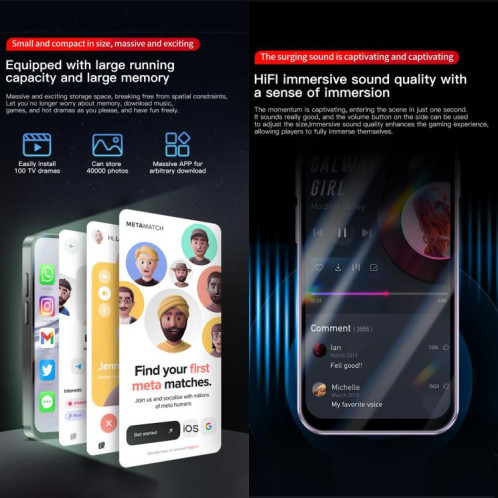 SOYES XS19 Pro, 3 Go + 32 Go, 3,8 pouces Android 12.0 MTK6762 Quad Core, Réseau : 4G, Double SIM, GPS, OTG, Prise en charge de Google Play Store (Noir) SS734B25-012