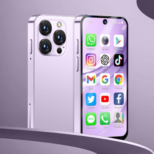 SOYES XS19 Pro, 4 Go + 64 Go, 3,8 pouces Android 12.0 MTK6762 Quad Core, Réseau : 4G, Double SIM, GPS, OTG, Prise en charge de Google Play Store (Violet) SS735P383-012