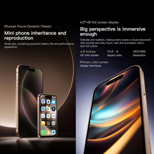 SOYES ONEMYTH M16 Pro, 2 Go + 16 Go, 4,0 pouces Android 10.0 MTK6580 Quad Core, Réseau : 3G, Double SIM (Rose) SS752F128-014