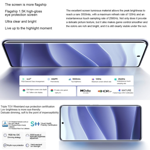 Xiaomi Redmi Note 14 Pro, 12 Go + 256 Go, 6,67 pouces Xiaomi HyperOS Mediatek Dimensity 7300-Ultra Octa Core, NFC, Réseau : 5G (Violet) SX783P1029-011