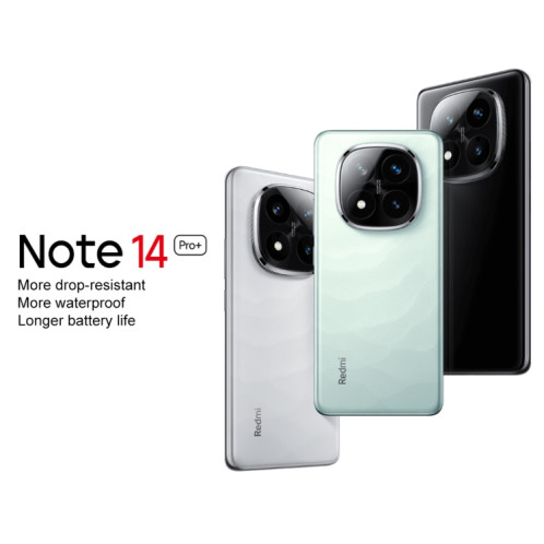 Xiaomi Redmi Note 14 Pro+, 16 Go + 512 Go, 6,67 pouces Xiaomi HyperOS Snapdragon 7s Gen 3 Octa Core, NFC, Réseau : 5G (Noir) SX787B738-013