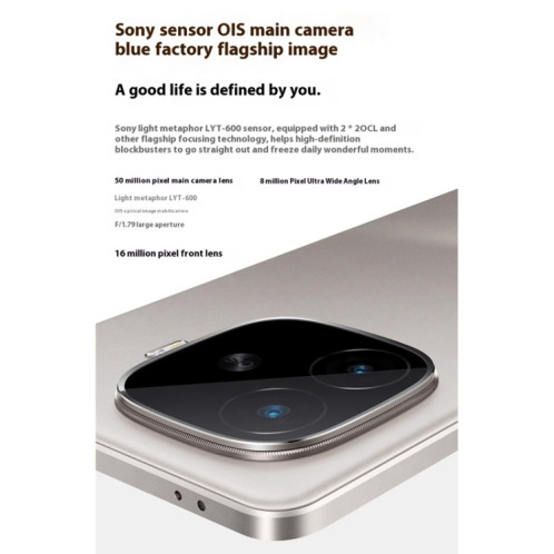 vivo iQOO Z9 Turbo+, 12 Go + 256 Go, 6,78 pouces Android 14.0 OriginOS 4 Dimensity 9300+ Octa Core 3,4 GHz, OTG, NFC, Réseau : 5G, Prise en charge de Google Play (Starlight White) SV788K1176-022
