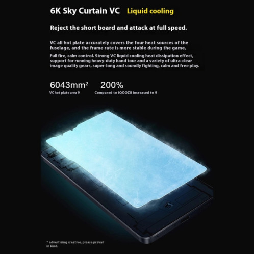 vivo iQOO Z9 Turbo+, 16 Go + 256 Go, 6,78 pouces Android 14.0 OriginOS 4 Dimensity 9300+ Octa Core 3,4 GHz, OTG, NFC, Réseau : 5G, Prise en charge de Google Play (couleur titane) SV90TC1259-022