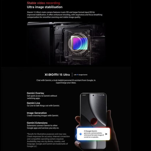  Xiaomi 15 Ultra Global, 16 Go + 1 To, lecteur d'empreintes digitales ultrasonique 3D, appareil photo 200 Mpx, écran 6,73 pouces, processeur Snapdragon 8 Elite Octa Core 3 nm, NFC, réseau 5G (noir) SX796B451-021