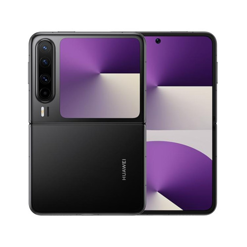 HUAWEI Pura X, 12 Go + 512 Go, reconnaissance d'empreintes digitales latérale, 6,3 pouces + 3,5 pouces, HarmonyOS 5.0.1 Octa Core, NFC, OTG, non compatible avec Google Play (Noir) SH798B917-017