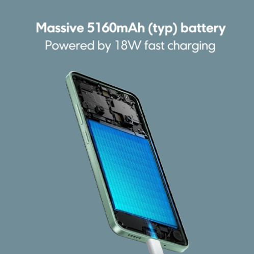 Xiaomi POCO C75 Global, 8 Go + 256 Go, lecteur d'empreintes digitales latéral, 6,88 pouces Xiaomi HyperOS MediaTek Helio G81-Ultra Octa Core, NFC, réseau : 4G (vert) SX841G725-09