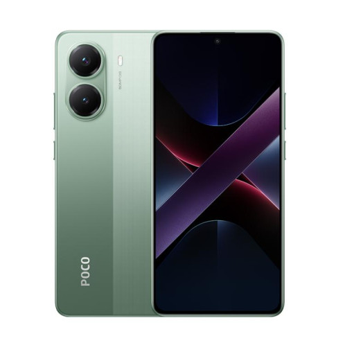  Xiaomi POCO X7 Pro 5G Global, 12 Go + 256 Go, lecteur d'empreintes digitales à l'écran, 6,67 pouces Xiaomi HyperOS 2 MediaTek Dimensity 8400-Ultra Octa Core, NFC, réseau : 5G (vert) SX842G401-012