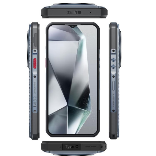  Téléphone robuste Oukitel WP35 Pro 5G, 12 Go + 512 Go, 6,6 pouces, Android 14, MediaTek Dimensity 6300 Octa Core, NFC, OTG, réseau 5G (gris) SO864H538-017