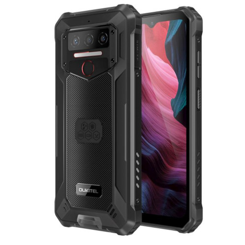  Téléphone robuste Oukitel WP23 Plus, 8 Go + 256 Go, 6,52 pouces, Android 14.0, Unisoc T606 Octa-core, NFC, OTG, réseau 4G (noir) SO866B871-015