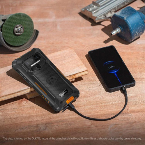  Téléphone robuste Oukitel WP23 Plus, 8 Go + 256 Go, 6,52 pouces, Android 14.0, Unisoc T606 Octa-core, NFC, OTG, réseau 4G (noir) SO866B871-015