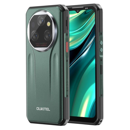 Téléphone robuste Oukitel WP39 Pro 5G, 12 Go + 512 Go, vision nocturne, reconnaissance d'empreintes digitales, écran 6,6 pouces, Android 14, MediaTek Dimensity 6300 Octa Core, NFC, OTG, réseau 5G SO867G1750-014