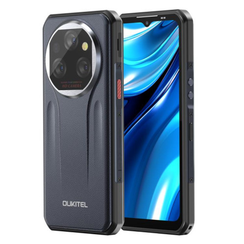  Téléphone robuste Oukitel WP39 Pro 5G, 12 Go + 512 Go, vision nocturne, reconnaissance d'empreintes digitales, écran 6,6 pouces, Android 14, MediaTek Dimensity 6300 Octa Core, NFC, OTG, réseau 5G SO867H473-014