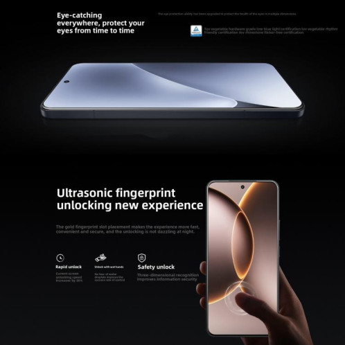 Xiaomi 15S Pro, 16 Go + 1 To, lecteur d'empreintes digitales 3D, écran 6,73 pouces, Xiaomi HyperOS 2 Xring O1 3 nm Deca-Core, NFC, réseau 5G (noir) SX872B1167-022