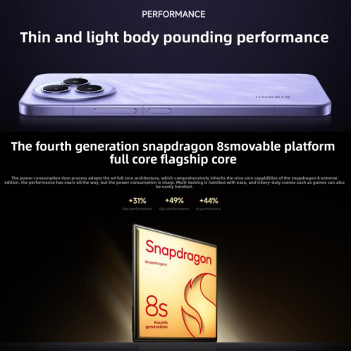 Xiaomi Civi 5 Pro, 12 Go + 512 Go, écran 6,55 pouces, lecteur d'empreintes digitales, processeur Snapdragon 8s Gen 4 Octa-Core, NFC, réseau 5G (noir) SX874B1675-019