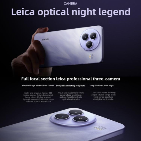 Xiaomi Civi 5 Pro, 12 Go + 512 Go, écran 6,55 pouces, lecteur d'empreintes digitales, processeur Snapdragon 8s Gen 4 Octa-Core, NFC, réseau 5G (noir) SX874B1675-019