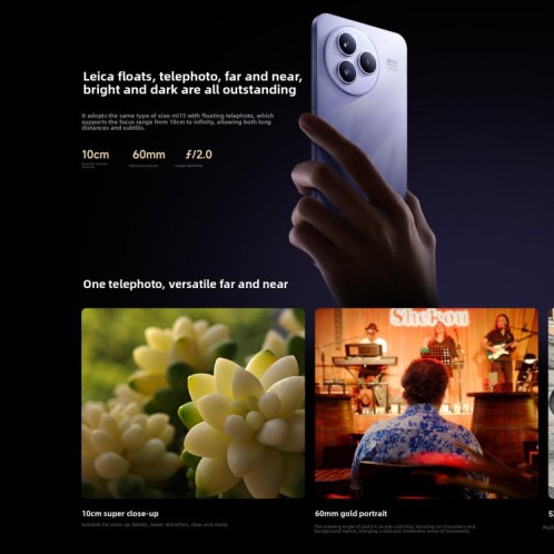 Xiaomi Civi 5 Pro, 12 Go + 512 Go, écran 6,55 pouces, lecteur d'empreintes digitales, processeur Snapdragon 8s Gen 4 Octa-Core, NFC, réseau 5G (noir) SX874B1675-019