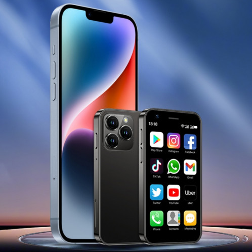 SOYES XS16, 2 Go + 16 Go, 3,0 pouces Android 10.0 MTK6737 Quad Core, Bluetooth, WiFi, Réseau : 4G, Double SIM, Prise en charge de Google Play Store (Noir) SS875B1817-013