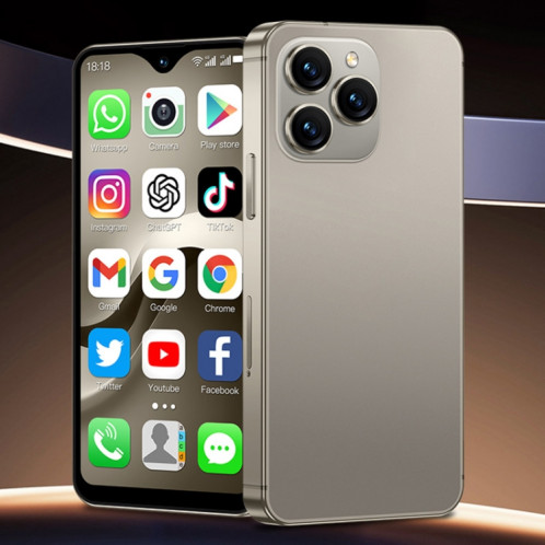 SOYES F9 Max, 4 Go + 64 Go, 4,3 pouces Android 12 MTK6762 Octa Core, Réseau : 4G, OTG, Double SIM (Champagne Gold) SS85CJ1633-013