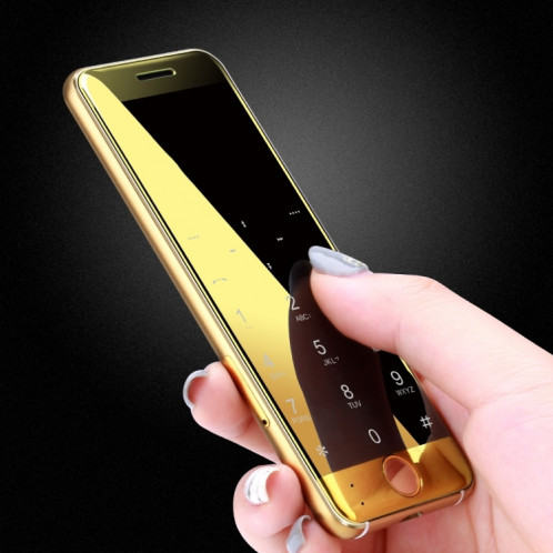 Ulcool V66+, 1,54 pouces, MTK6261D, prise en charge de la synchronisation Bluetooth, numérotation Bluetooth, FM, anti-perte, GSM, double SIM (or) SH887J165-06