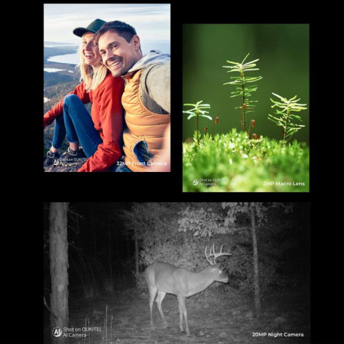 Oukitel WP100 TITAN 5G Smartphone robuste avec projecteur, 16 Go + 512 Go, appareil photo 200 Mpx, identification par empreinte digitale, écran 6,8 pouces, Android 14, MediaTek Dimensity 7300 Octa Core, SO890B1148-020