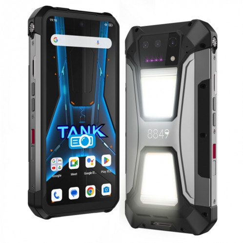  Téléphone robuste avec projecteur de vision nocturne Unihertz 8849 Tank 2 Pro, 12 Go + 256 Go, 6,79 pouces Android 14 MTK6789 Octa Core, réseau : 4G (noir) SU898B270-011
