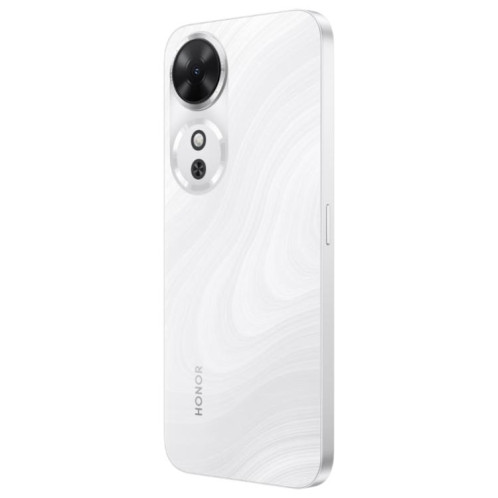 Honor Play 60, 6 Go + 128 Go, lecteur d'empreintes digitales latéral, écran 6,61 pouces, MagicOS 9.0, Dimensity 6300 Octa Core, réseau 5G, OTG (blanc) SH900W246-09