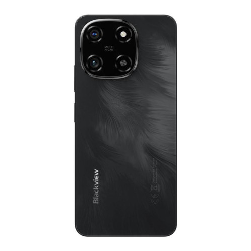  Blackview COLOR 6, 8 Go + 256 Go, reconnaissance faciale et empreinte digitale, écran 6,67 pouces, Android 15, MediaTek Helio G81 Octa Core, réseau 4G (noir minuit) SB925B1575-020