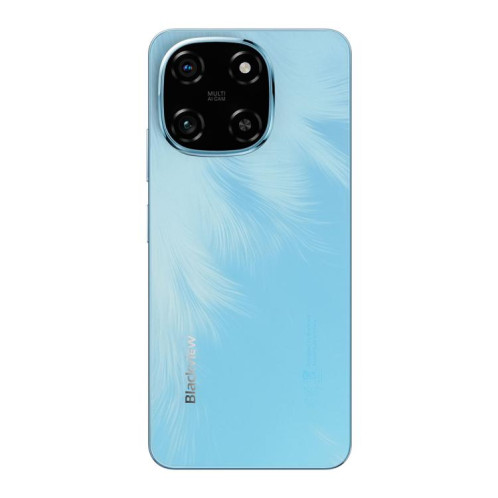  Blackview COLOR 6, 8 Go + 256 Go, reconnaissance faciale et empreinte digitale, écran 6,67 pouces, Android 15, MediaTek Helio G81 Octa Core, réseau 4G (bleu céleste) SB925L348-020