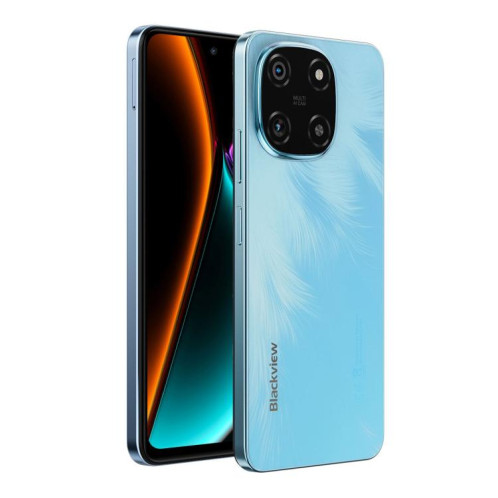  Blackview COLOR 6, 8 Go + 256 Go, reconnaissance faciale et empreinte digitale, écran 6,67 pouces, Android 15, MediaTek Helio G81 Octa Core, réseau 4G (bleu céleste) SB925L348-020