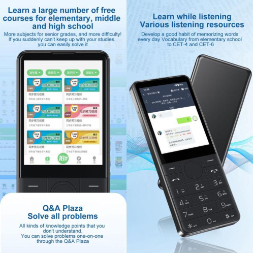 Téléphone à clavier DOOV R17 / F22, 3 Go + 32 Go, 2,8 pouces, Android 13, Mediatek MT6762 Octa Core, réseau 4G (noir) SD928B1276-013