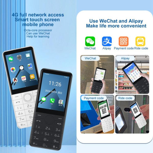 Téléphone à clavier DOOV R17 / F22, 3 Go + 32 Go, 2,8 pouces, Android 13, Mediatek MT6762 Octa Core, réseau 4G (noir) SD928B1276-013