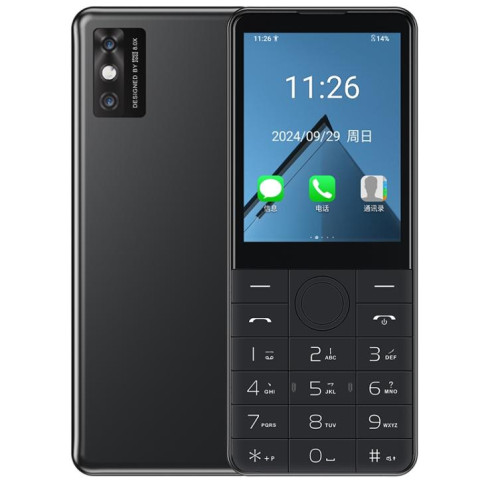 Téléphone à clavier DOOV Z17 Pro, 3 Go + 32 Go, 2,8 pouces, Android 13, Mediatek MT6762 Octa Core, réseau 4G (noir) SD929B1408-013
