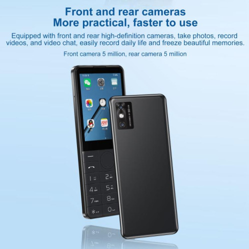 Téléphone de marque DOOV Z17 Pro, clavier, 3 Go + 32 Go, 2,8 pouces, Android 13, Mediatek MT6762 Octa Core, réseau 4G (blanc) SD929W757-013