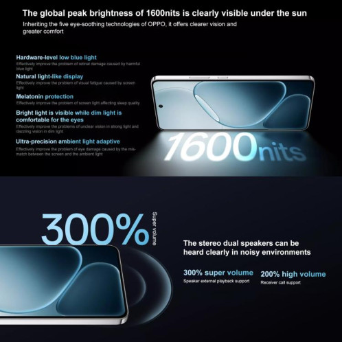 Oppo A6 GT, 8 Go + 256 Go, écran 6,8 pouces, lecteur d'empreintes digitales, ColorOS 15.0, Android 15, Qualcomm Snapdragon 7 Gen 3 Octa Core, NFC, réseau 5G (rose) SO954F772-020