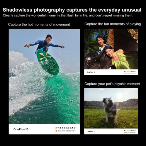 OnePlus 13 PJZ110, 24 Go + 1 To, identification par empreinte digitale sur l'écran, 6,82 pouces ColorOS 15.0 / Android 15 Snapdragon 8 Elite 3 nm Octa Core, NFC, réseau : 5G (blanc) SO958W27-020