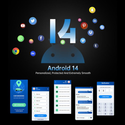  Téléphone robuste projecteur Unihertz Tank 4 Pro, 16 Go + 512 Go, vision nocturne, écran 6,73 pouces, Android 13 Dimensity 8300 Octa Core, réseau 5G, NFC (noir) SU965B410-024