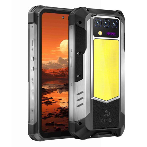  Téléphone robuste Oukitel WP100 avec télémètre laser, 12 Go + 512 Go, appareil photo 200 Mpx, reconnaissance d'empreintes digitales, écran 6,8 pouces, Android 14, MediaTek Dimensity 7300 Octa Core, SO967B1678-018