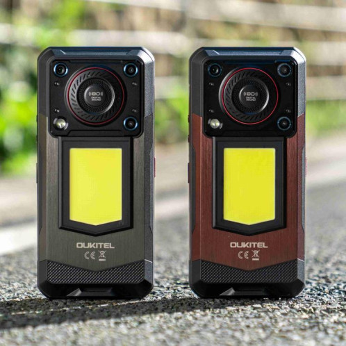  Téléphone robuste Oukitel WP56, 12 Go + 512 Go, appareil photo 108 Mpx, identification par empreinte digitale, écran 6,8 pouces, Android 15, MTK Dimensity 7050 Octa Core, NFC, OTG, réseau 5G (rouge) SO968R1070-018