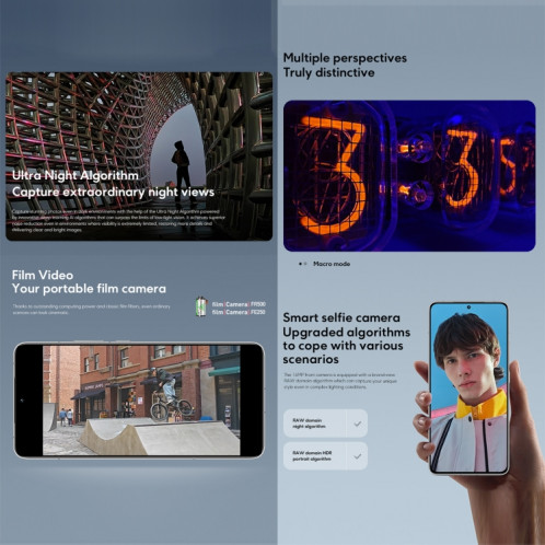  Xiaomi POCO F6 Pro Global, 12 Go + 256 Go, lecteur d'empreintes digitales à l'écran, 6,67 pouces Xiaomi HyperOS Snapdragon 8 Gen 2 Octa Core 3,19 GHz, NFC, réseau : 5G (noir) SX982B1667-09