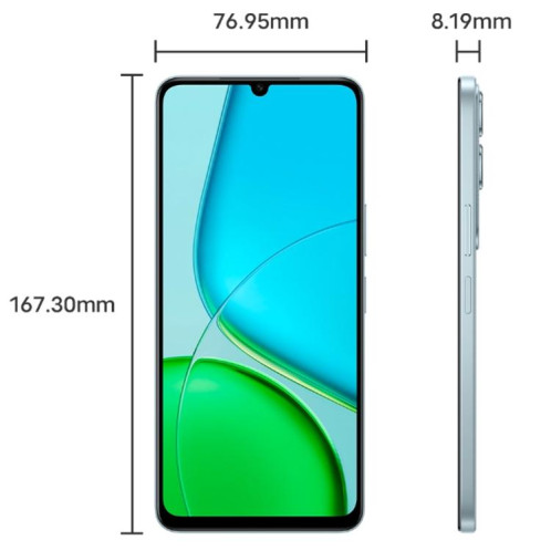 Vivo Y50m 5G, 12 Go + 256 Go, reconnaissance faciale / empreinte digitale latérale, écran 6,74 pouces, Android 15, OriginOS 5, Dimensity 6300 Octa Core, OTG, réseau 5G (bleu) SV996L914-017