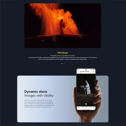  Xiaomi POCO F7 Global, 12 Go + 256 Go, lecteur d'empreintes digitales intégré, écran 6,67 pouces, Xiaomi HyperOS 2, Snapdragon 8 Gen 3 Octa Core, NFC, réseau 5G (bleu) SX014L1656-021