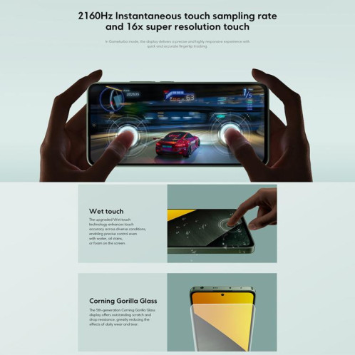  Xiaomi POCO M7 Pro 5G Global, 8 Go + 256 Go, lecteur d'empreintes digitales intégré, écran 6,67 pouces, Xiaomi HyperOS 2, MediaTek Dimensity 7025-Ultra Octa Core, NFC, réseau 5G (violet) SX020P1590-012