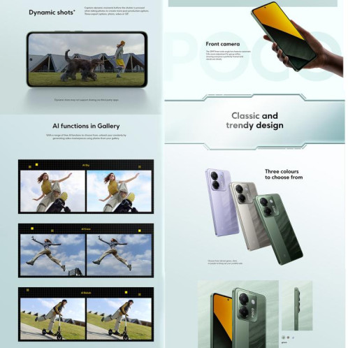  Xiaomi POCO M7 Pro 5G Global, 8 Go + 256 Go, lecteur d'empreintes digitales intégré, écran 6,67 pouces, Xiaomi HyperOS 2, MediaTek Dimensity 7025-Ultra Octa Core, NFC, réseau 5G (violet) SX020P1590-012