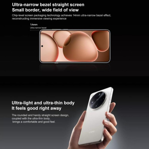 OPPO Find X8 Ultra Satellite Edition, 16 Go + 1 To, écran 6,82 pouces, lecteur d'empreintes digitales, ColorOS 15, Snapdragon 8 Elite Octa Core, NFC, OTG, réseau 5G (blanc) SO506W1656-017
