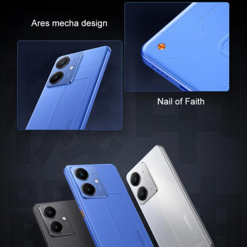 Realme Neo7 SE, 12 Go + 256 Go, 6,78 pouces, Android 15 / Realme UI 6.0, MediaTek Dimensity 8400-MAX Octa Core, NFC, réseau 5G (bleu) SR514L1324-021