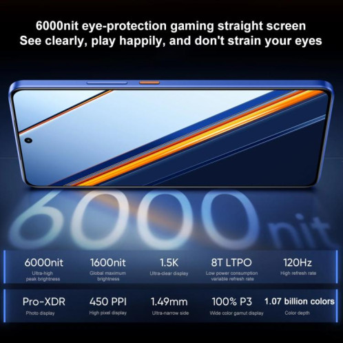 Realme Neo7 SE, 12 Go + 256 Go, 6,78 pouces, Android 15 / Realme UI 6.0, MediaTek Dimensity 8400-MAX Octa Core, NFC, réseau 5G (bleu) SR514L1324-021