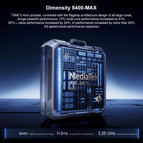 Realme Neo7 SE, 12 Go + 512 Go, 6,78 pouces, Android 15 / Realme UI 6.0, MediaTek Dimensity 8400-MAX Octa Core, NFC, réseau 5G (noir) SR515B1153-015