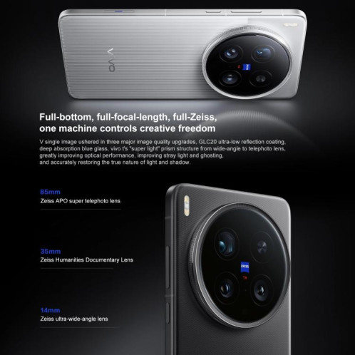 Vivo X200 Ultra, 16 Go + 512 Go, reconnaissance faciale / reconnaissance d'empreintes digitales 3D par ultrasons, écran 6,82 pouces, OriginOS 5 / Android 15, Snapdragon 8 Elite Octa Core, OTG, NFC, réseau 5G, SV522W778-018