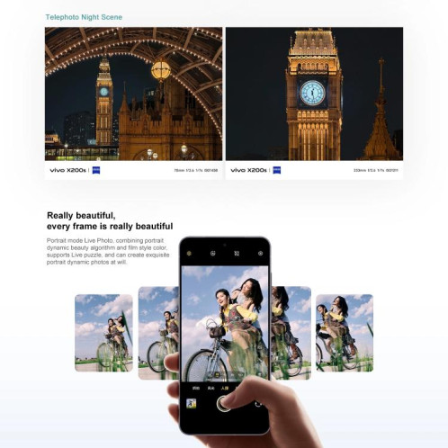 Vivo X200s, 12 Go + 512 Go, reconnaissance faciale / reconnaissance d'empreintes digitales 3D par ultrasons, écran 6,67 pouces, processeur Octa Core OriginOS 5 / Android 15 Dimensity 9400+, OTG, NFC, réseau 5G, SV524W1018-014