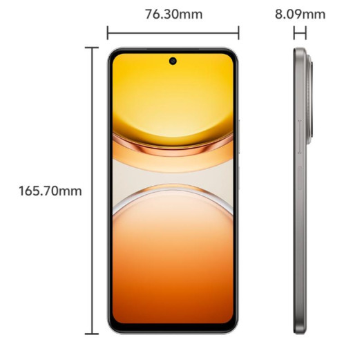 Vivo Y300i, 8 Go + 256 Go, reconnaissance faciale / empreinte digitale latérale, écran 6,68 pouces, Android 15, OriginOS 5, Snapdragon 4 Gen 2 Octa Core, OTG, NFC, réseau 5G (couleur titane) SV37TC1556-010